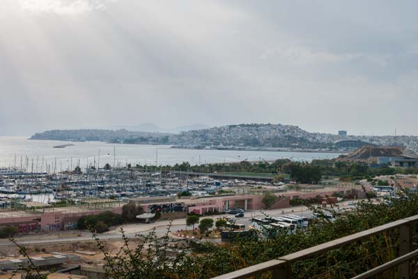 Kallithea SNFCC Ausblick auf Piraeus