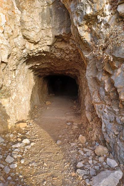 Charaki Feraklos-Castle Tunnel