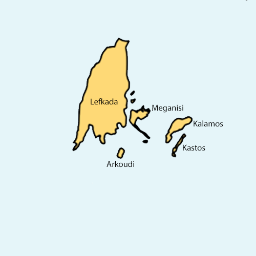 Karte Lefkada