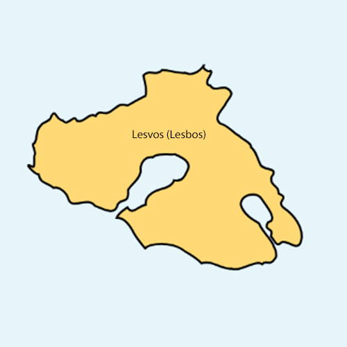 Karte Lesbos