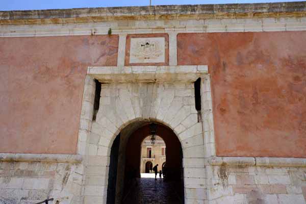 Korfu Alte-Festung Eingang
