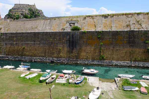 Korfu Alte Festung Festungsmauer