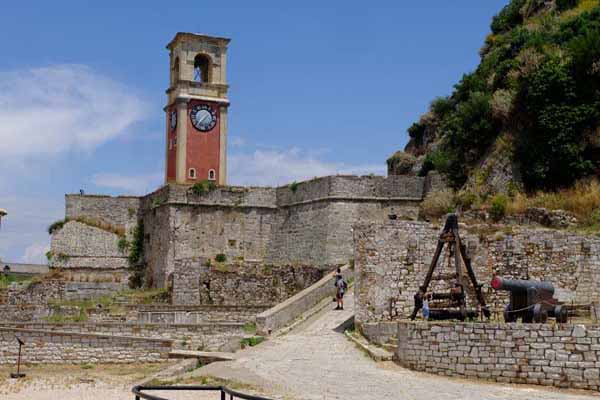 Korfu Alte Festung Uhrenturm