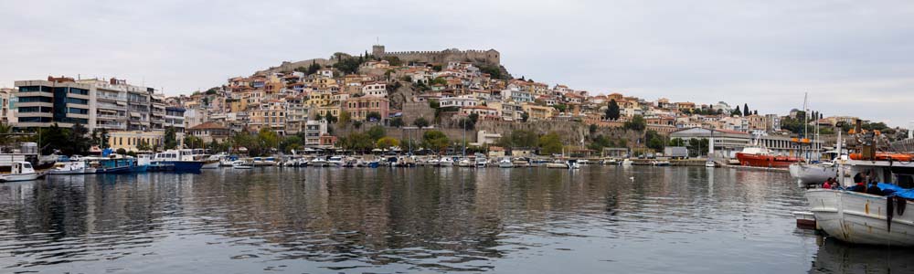 Kavala Hafen Panorama