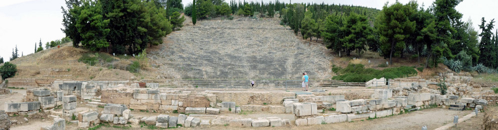 Panorama Argos Antikes Theater