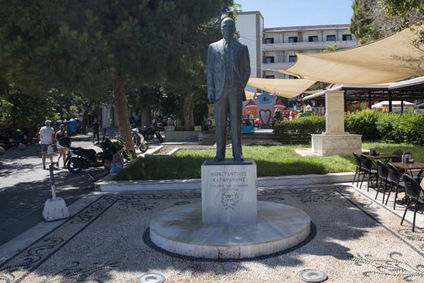 Rhodos Konstantinos Karamanlis Statue