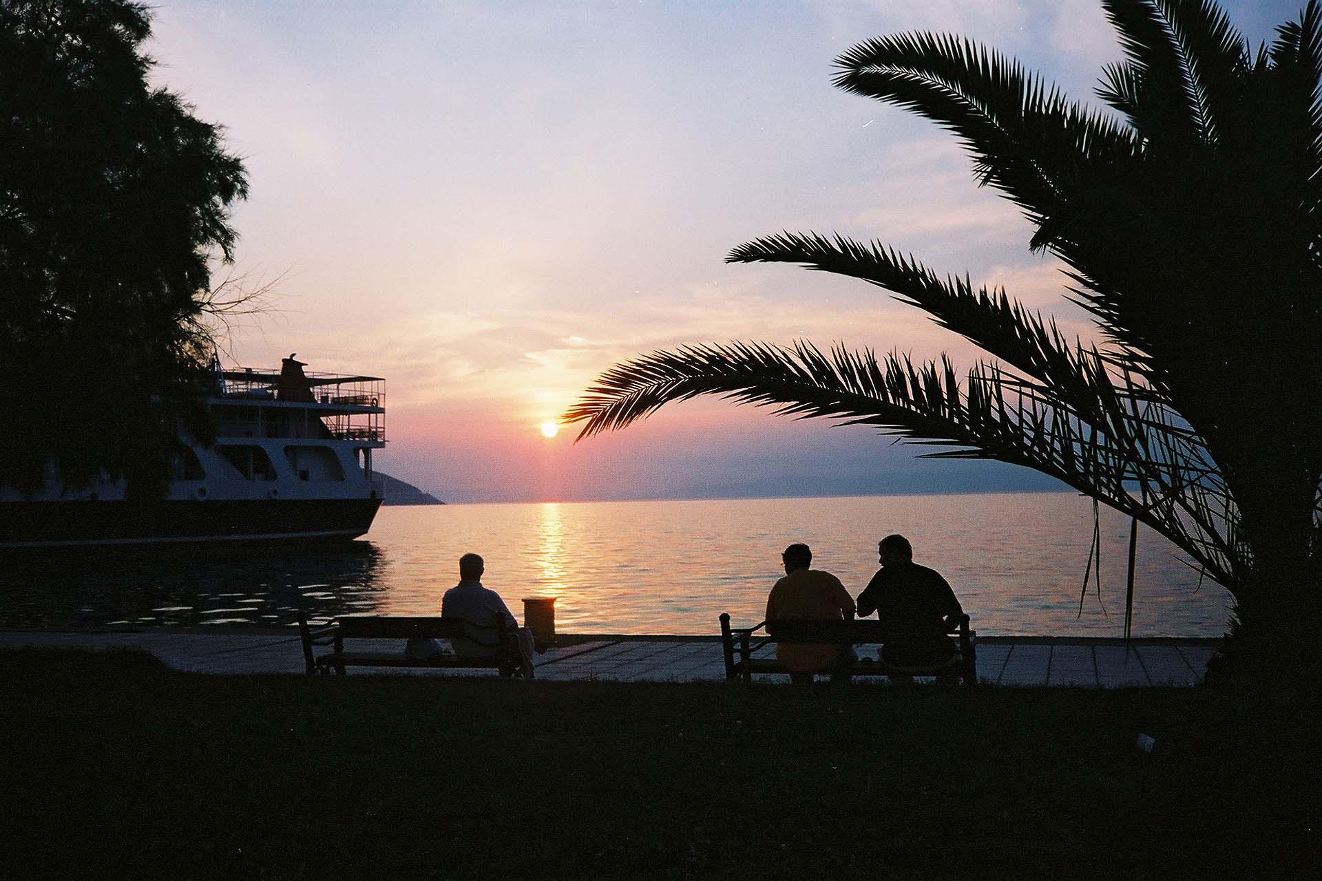 Limenas-Thasou Sonnenuntergang