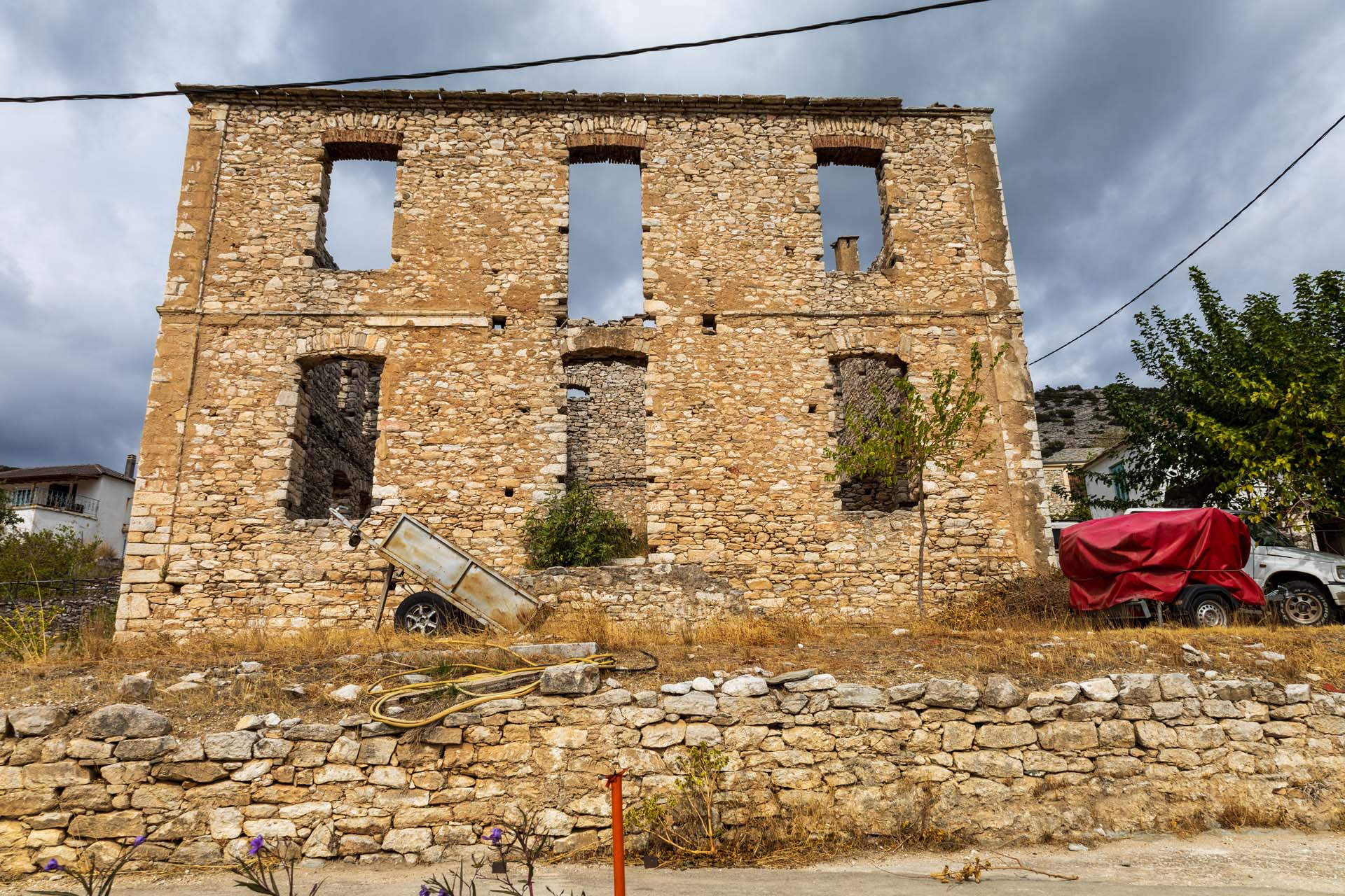 Theologos Haus Ruine